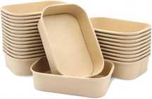 Cutii carton, rezistente la apa, recipient takeaway 12x17x7.5cm, 25buc