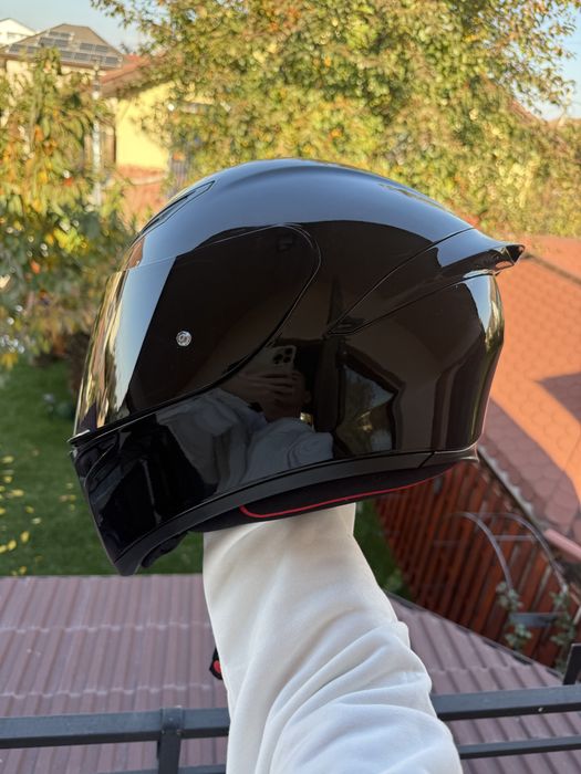 casca agv k1s 2 viziere (fumurie si albastra)
