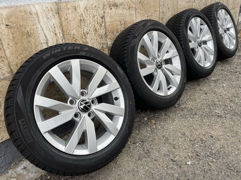 Jante Roți 16 VW Caddy Jetta Golf 5 6 7 8 Anvelope iarna 205 55 R16