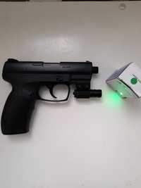 Pistol CO2 , tintire laser Verde