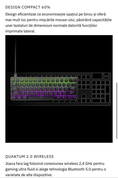 Tastatura gaming Steelseries apex pro mini wireless