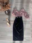 Rochie midi cu accesoriu