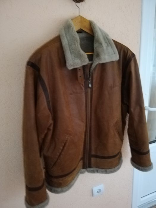 Geaca piele bărbati Morrel xl cu blana