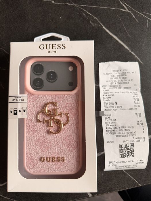 Iphone 17 pro GUESS case(калъф)
