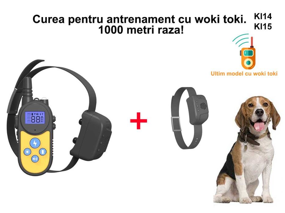 Zgarda Еlectric Аntilatrat Caini Mpermeabila Dresaj Caini Vibrati 1 km