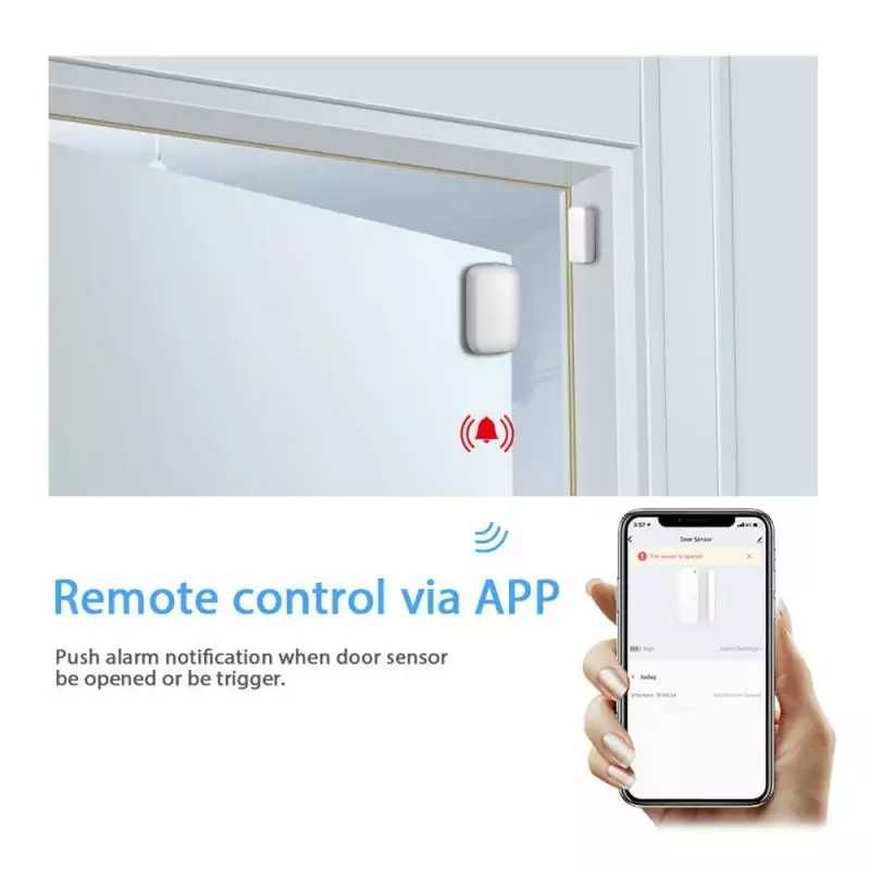 Senzor usa/fereastra Tuya Zigbee CEL MAI MIC senzor pe piata TR GRATIS