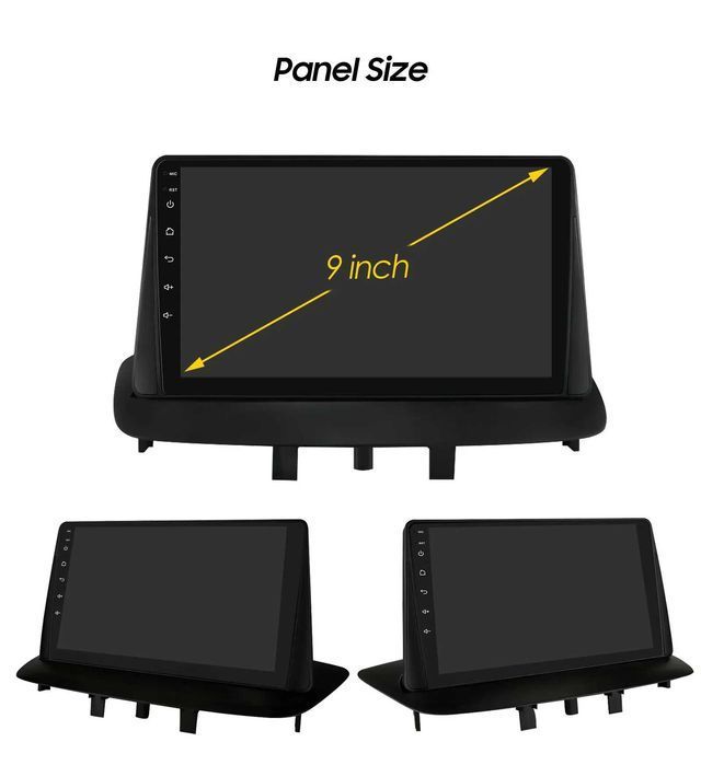 1-8GB Navigatie GPS Android Renault Megane 3 Fluence Carplay Auto QLED