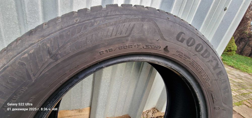 4 всесезонни гуми 215/60/17 Good Year