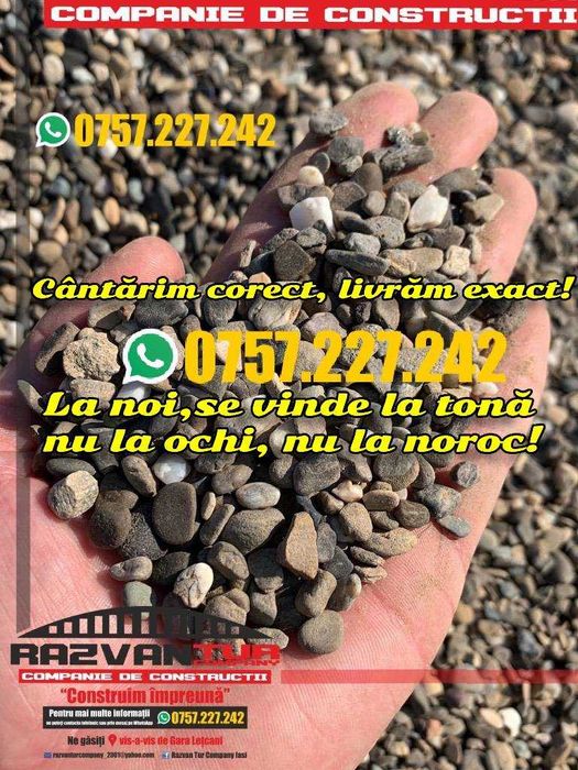 Sort 4-8 mm margaritar + alte agregate de balastiera