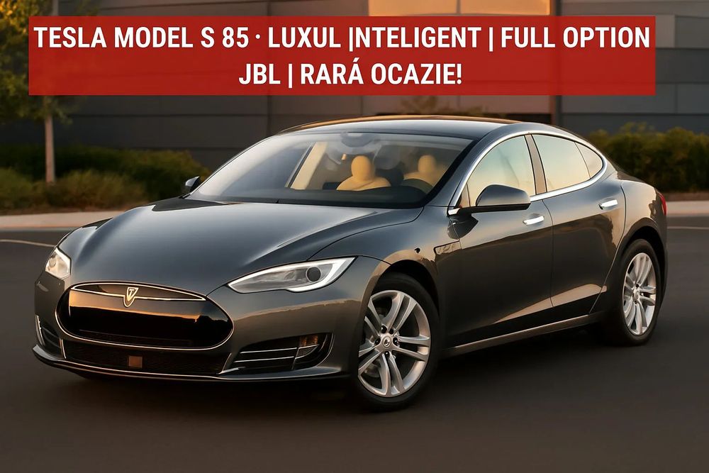 Tesla Model S Tesla S85 schimb doar cu Tesla Model 3 cu diferenta corecta