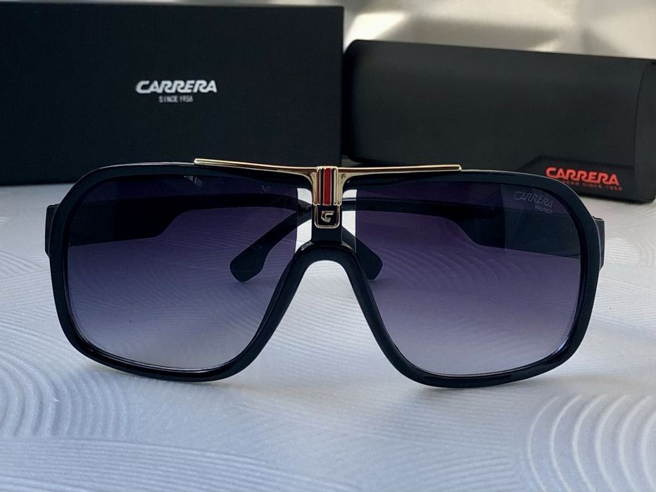 Мъжки слънчеви очила маска carrera 2 цвята черни