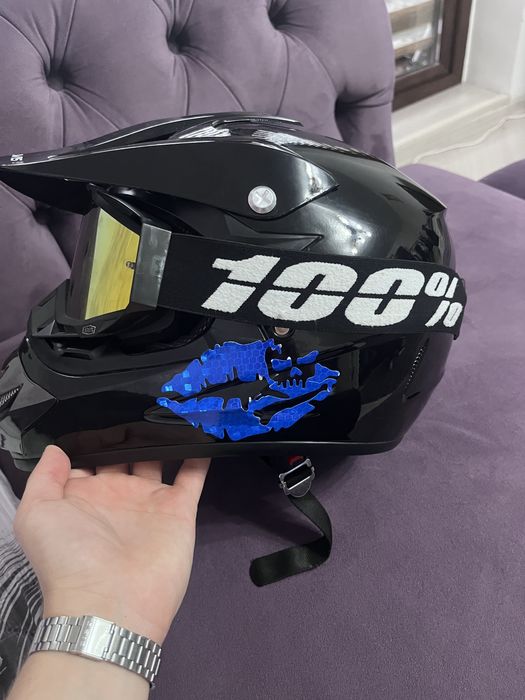 ochelari 100% yellow visor moto cross