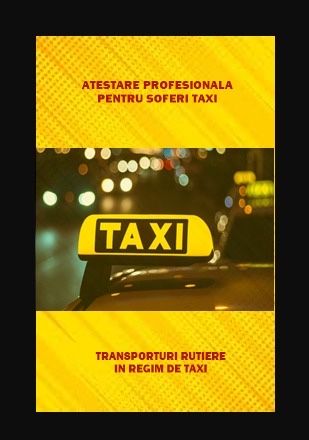 Atestat Uber si Taxi 150 lei