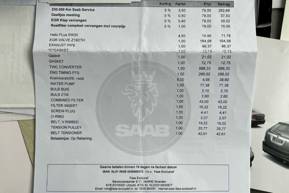 Saab 93, 1.9 TID Vector.