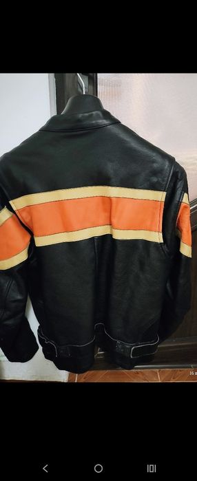 Vând geacă piele motocicletă protecții coate se prezintă ok