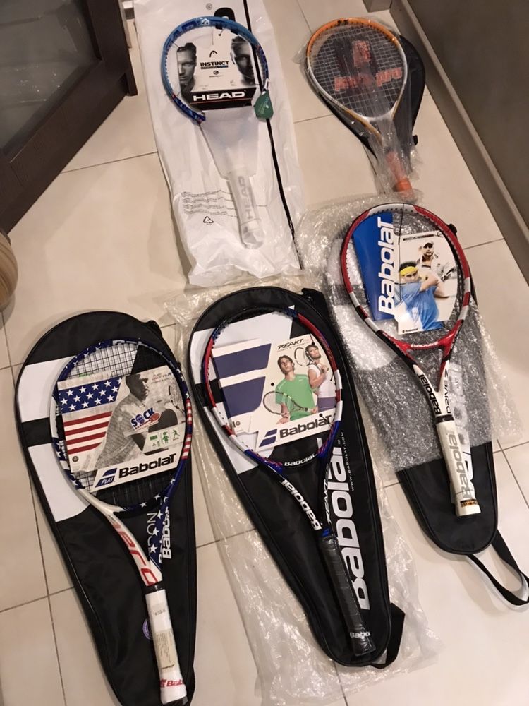 Тенис ракети:HEAD, Babolat, Pro’sPro, Wilson