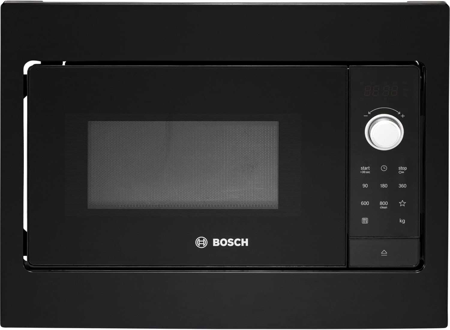 Cuptor cu microunde incorporabil Bosch, 20 I, 800 W, Negru MX125