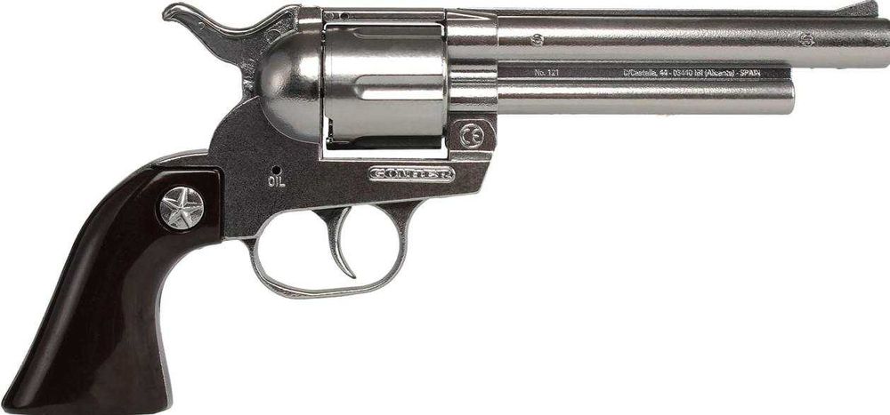 Пистолет "Револьвер ковбойский" на пистонах (игрушка, металл)