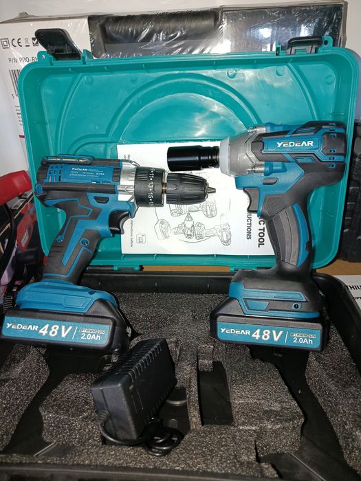 Set autofiletanta și mașină de înșurubat cu impact