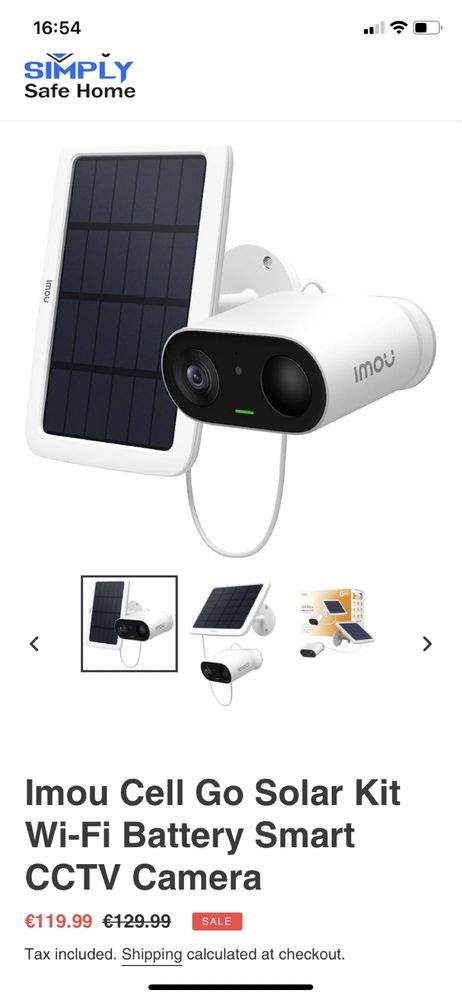 Безжична Imou Cell Go е Wi-fi IP камера и соларен панел