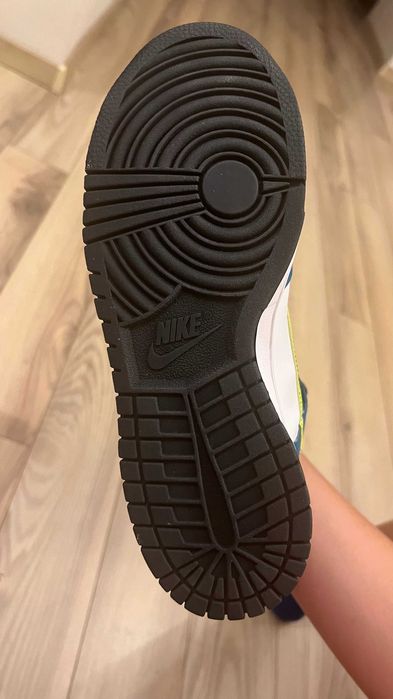 Nike dunk high white volt bright spruce marime 40, noi nouti