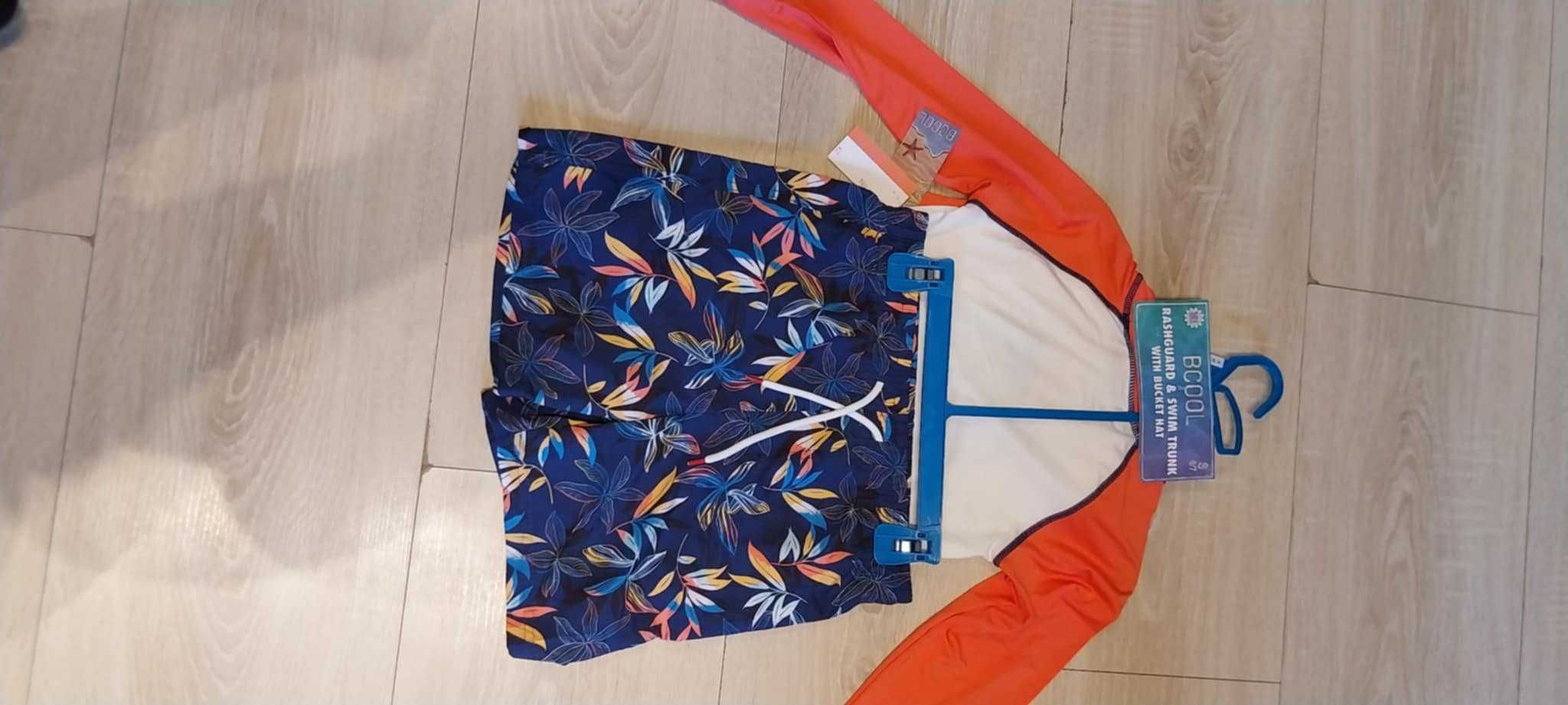 BCooл бански от 2 части  + шапка 6-7 години, S, UV50