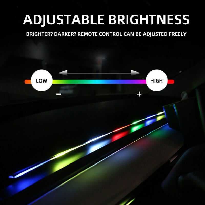 Banda acrilica Symphony 120cm, lumina ambientala auto curcubeu, USB