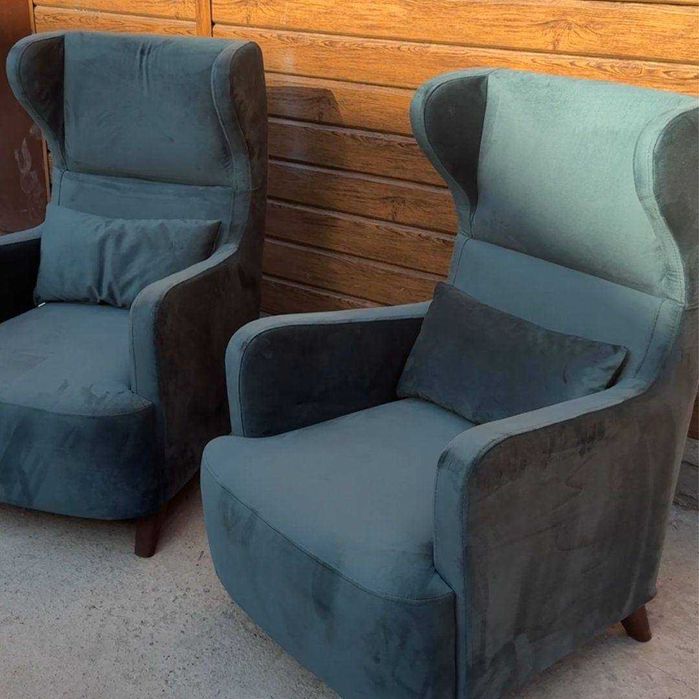 Недорогая перетяжка реставрация дивана и кресла с доставкой