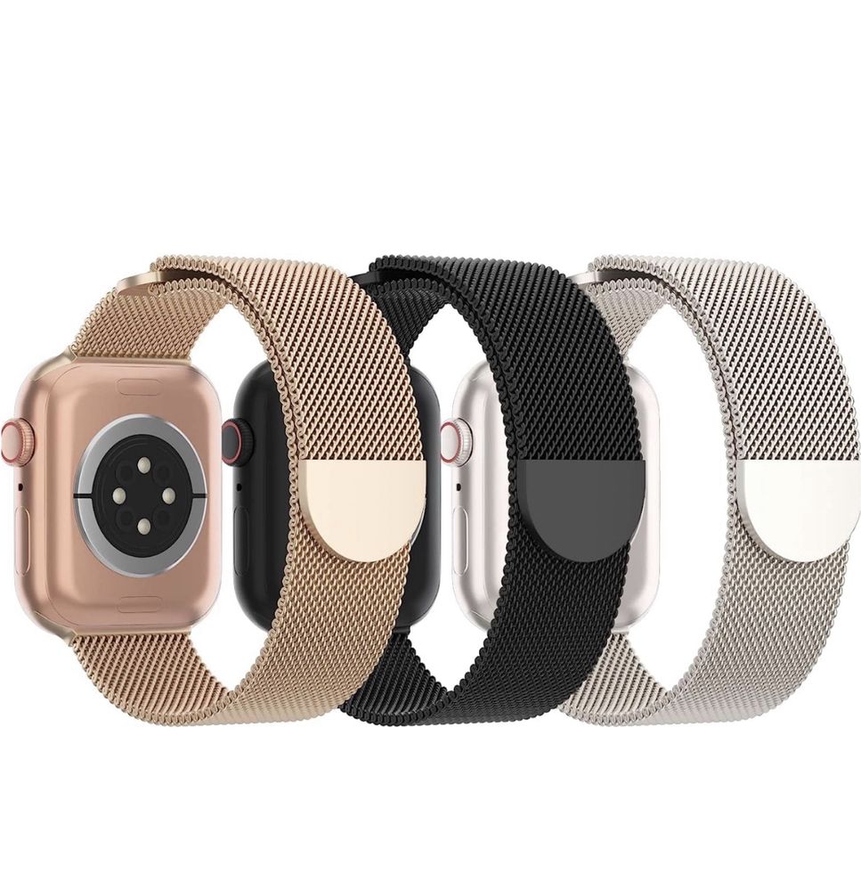 Curea Bratara Metalica Milanesse Loop Compatibila Apple  Folie Silicon