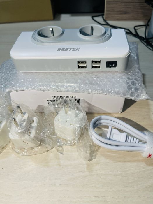 Bestek 200W - Convertor Tensiune 110V-220V cu Adaptoare USB