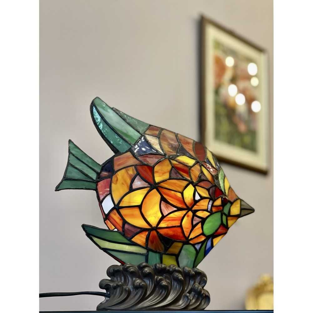 Настолна лампа - Риба (Tiffany Style)