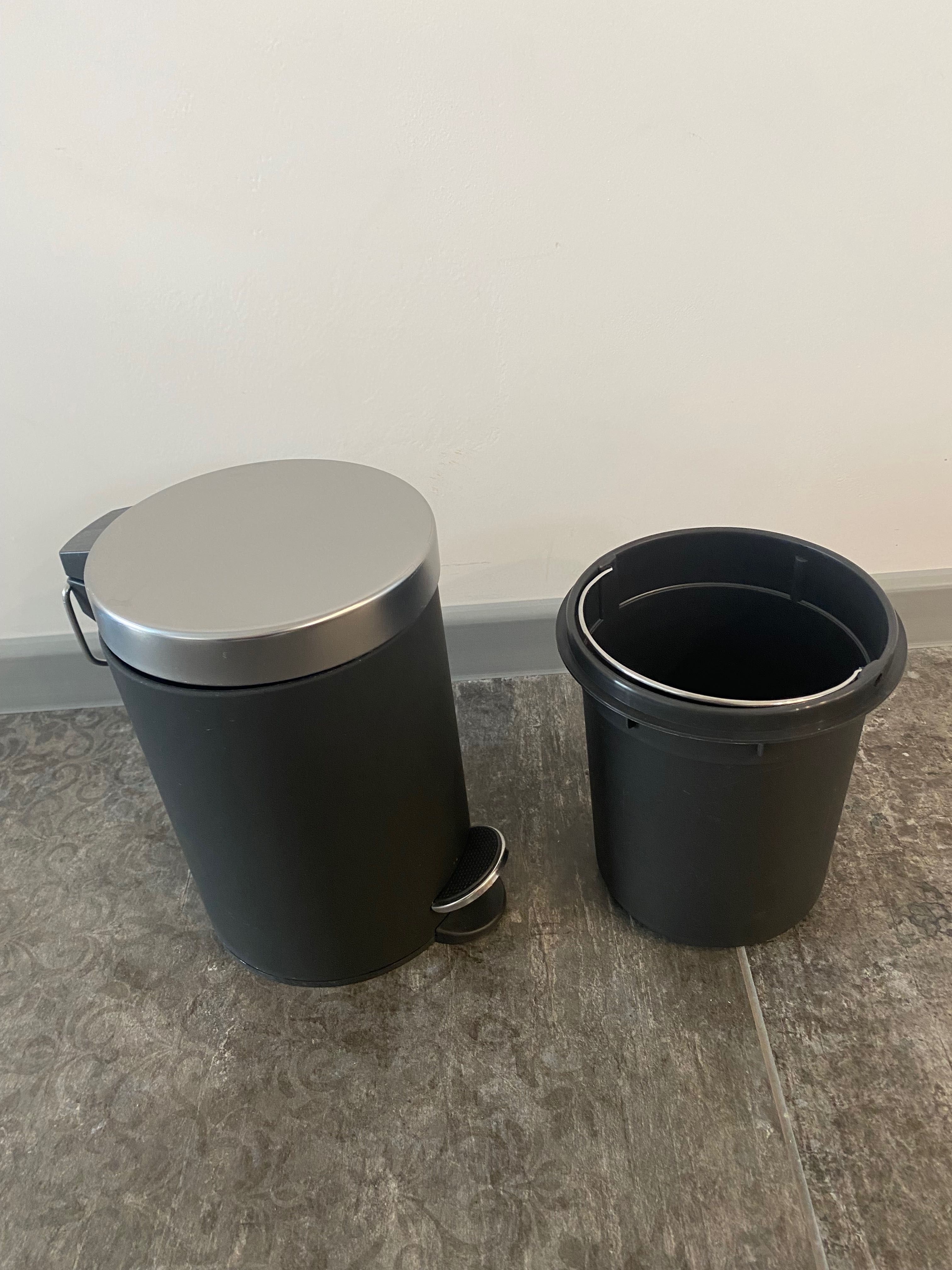 Кош за отпадъци Ekoln, IKEA, черен