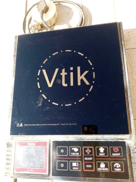 Индукционная инжекторная плита настольная. Сенсор. панель управления.