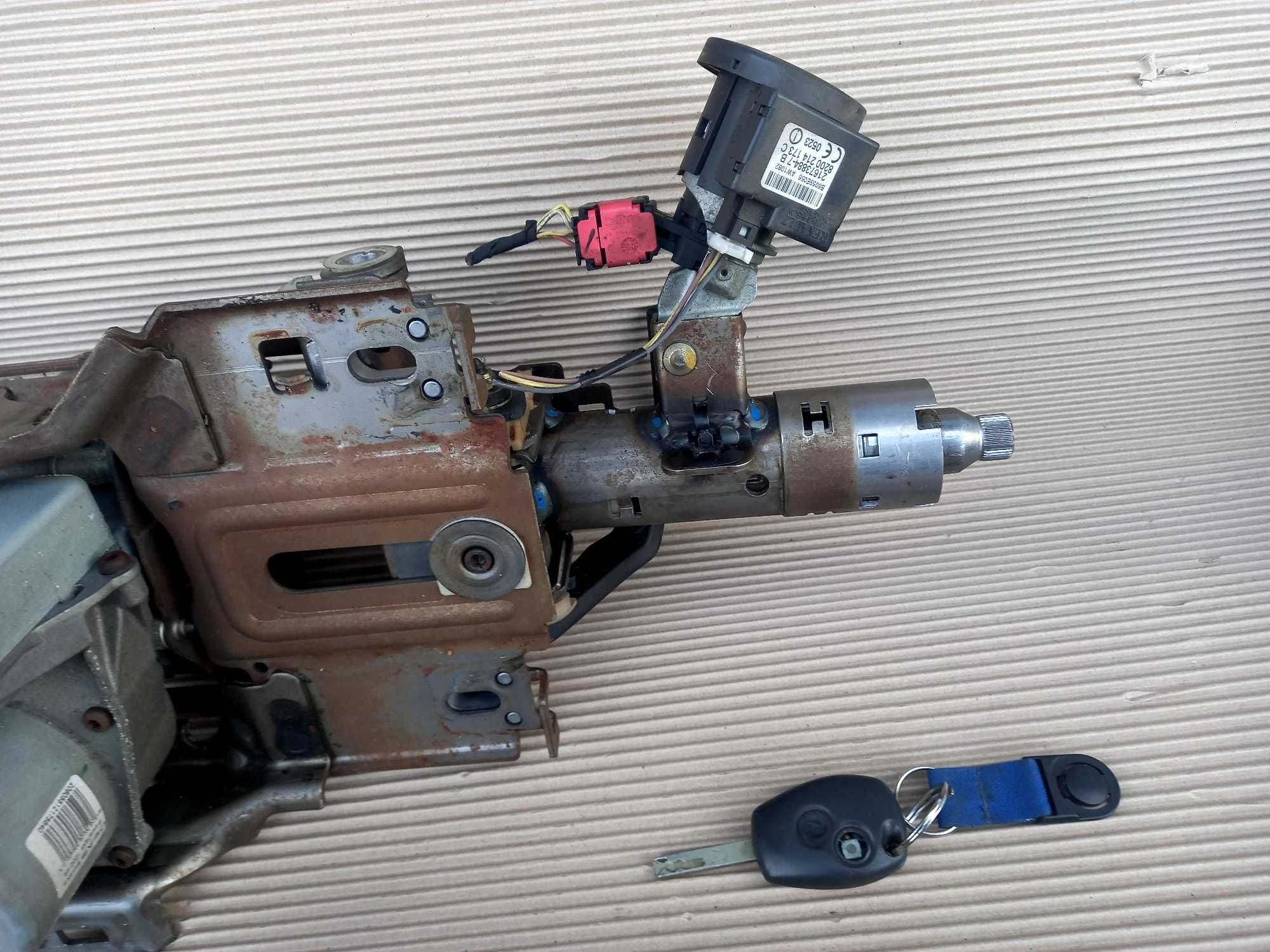 Renault Clio 3, kit pornire complet cu ECU si coloana electrica volan
