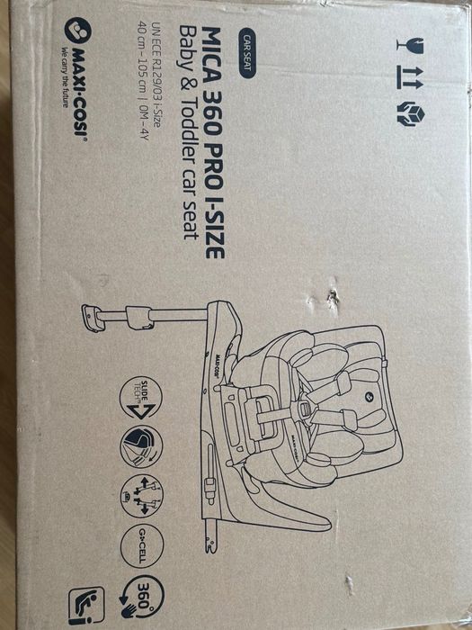 Scaun Auto Pentru Copii Maxi-Cosi Mica 360 PRO I-Size, Authentic Grey