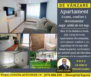 Apartament 3 camere, decomandat - Moldova Noua, jud. CS