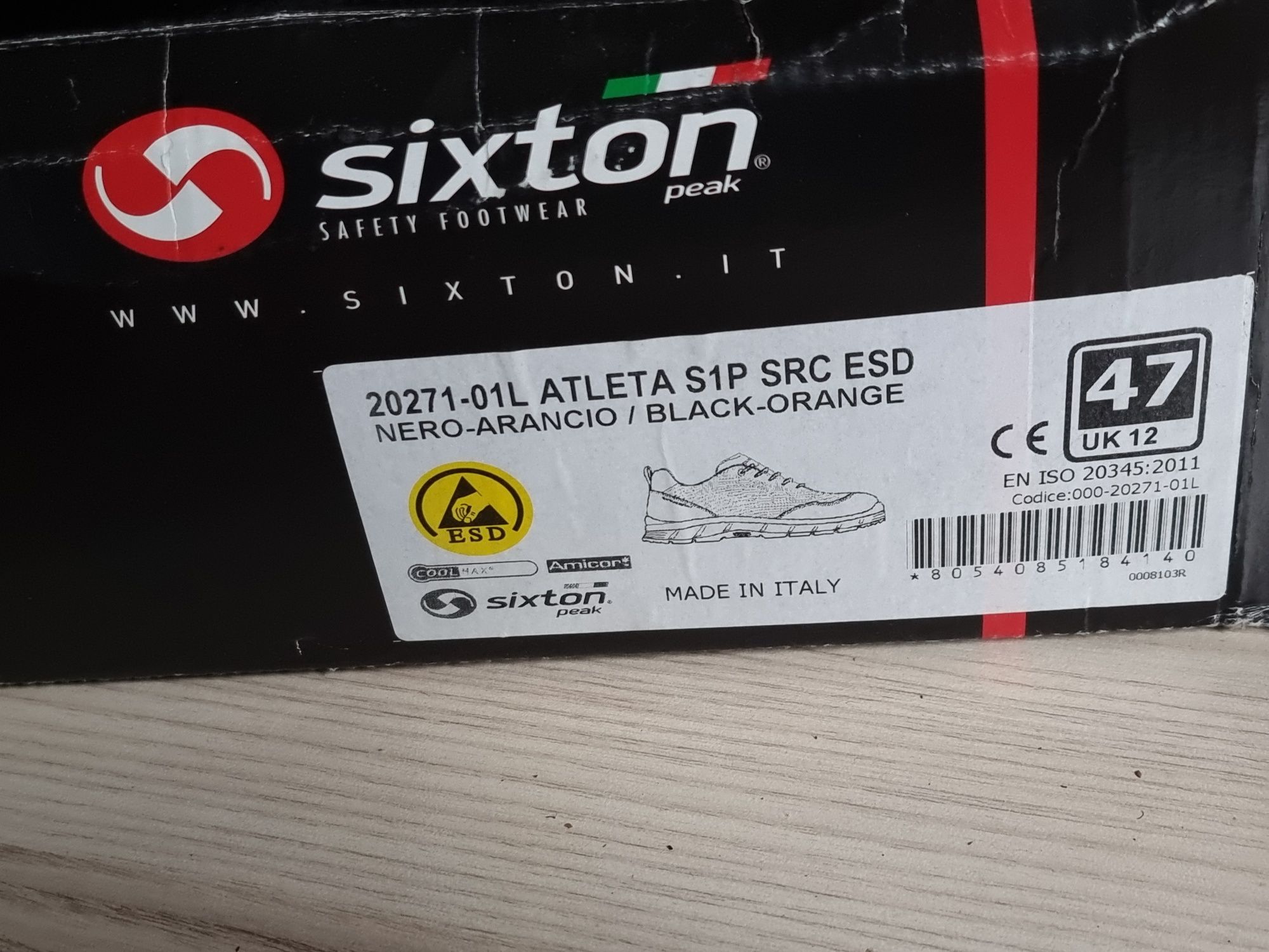 Sixton Peak ATLETA предпазни обувки 47 номер - нови
