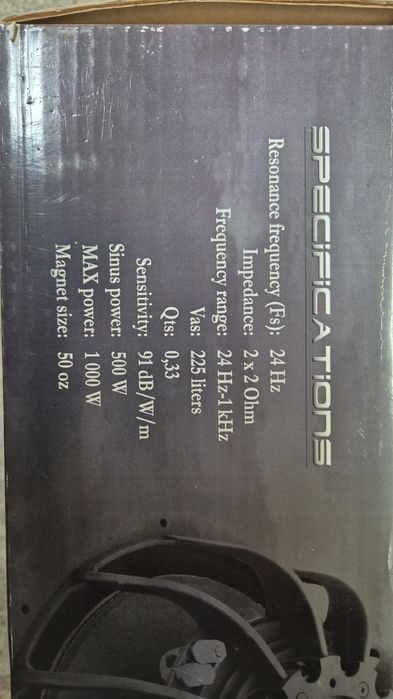 Subwoofer Auto M.N.C Spider 1000w