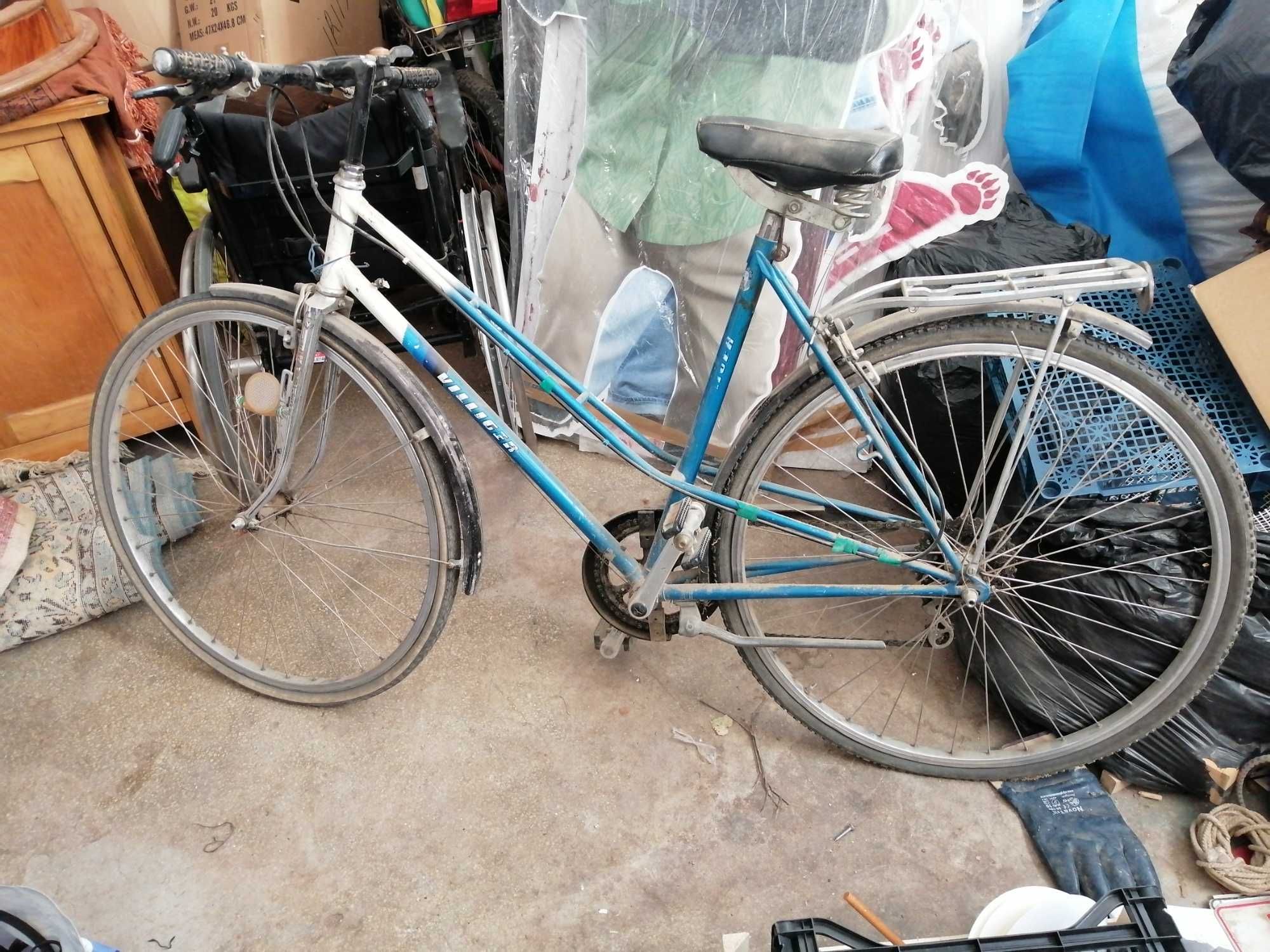 Bicicleta usoara, aluminiu, albastra Villiger dama