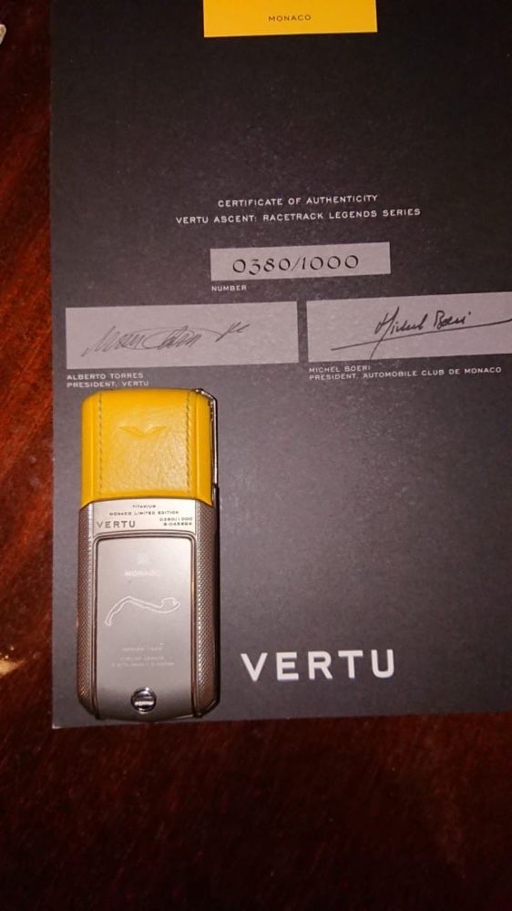 Vertu Monaco Limited Edition