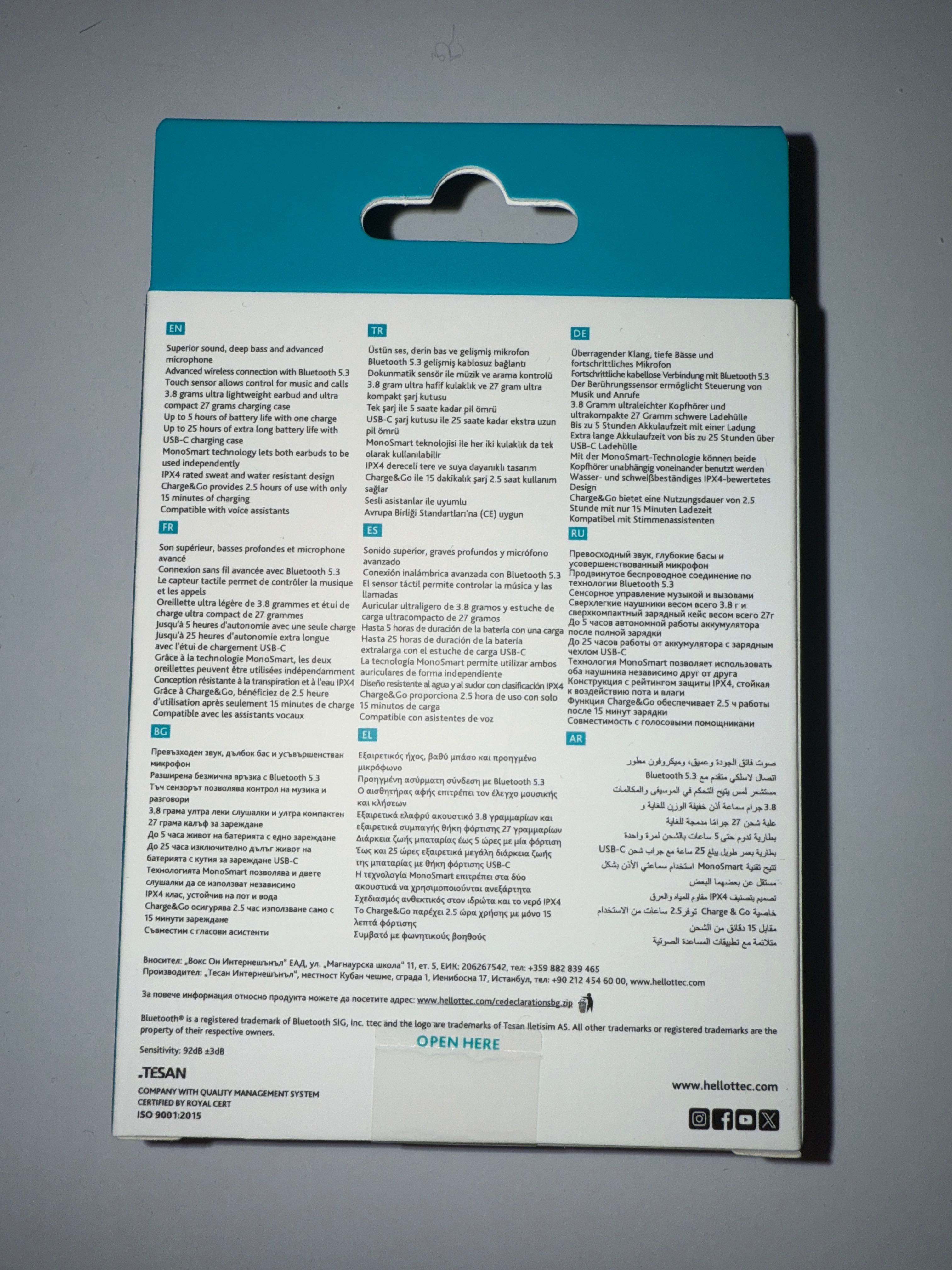 Wireless bluetooth Headset