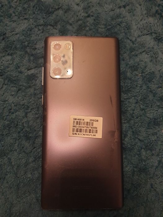 Galaxy note 20 cu display defect