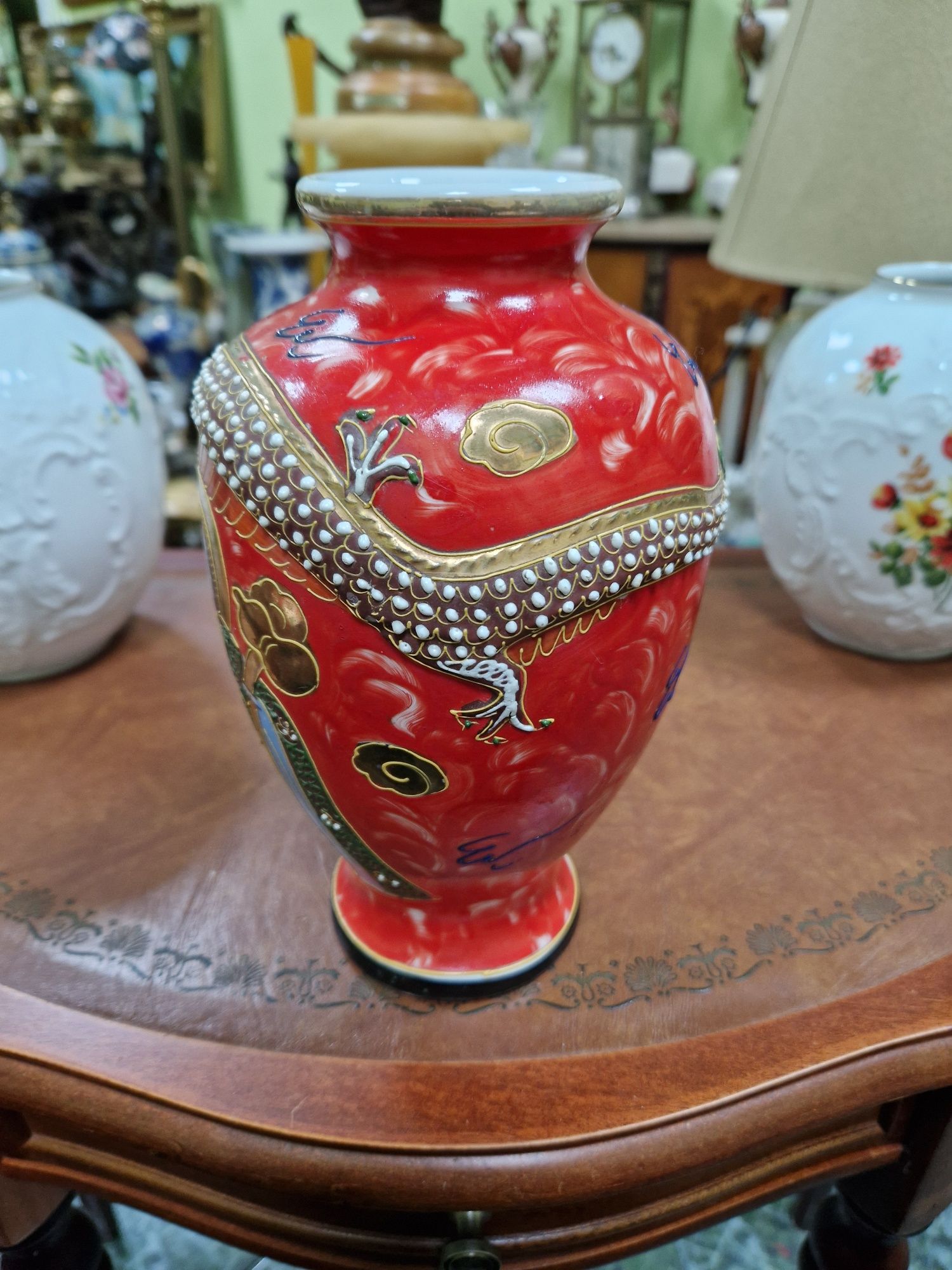 Уникална антикварна японска ваза Satsuma