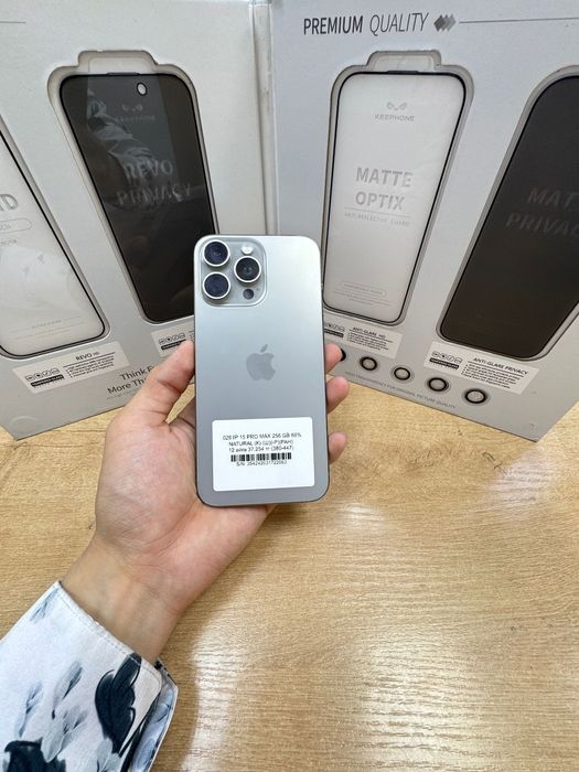 Iphone 15 pro max 256 gb 86% natural pintel kz munaily