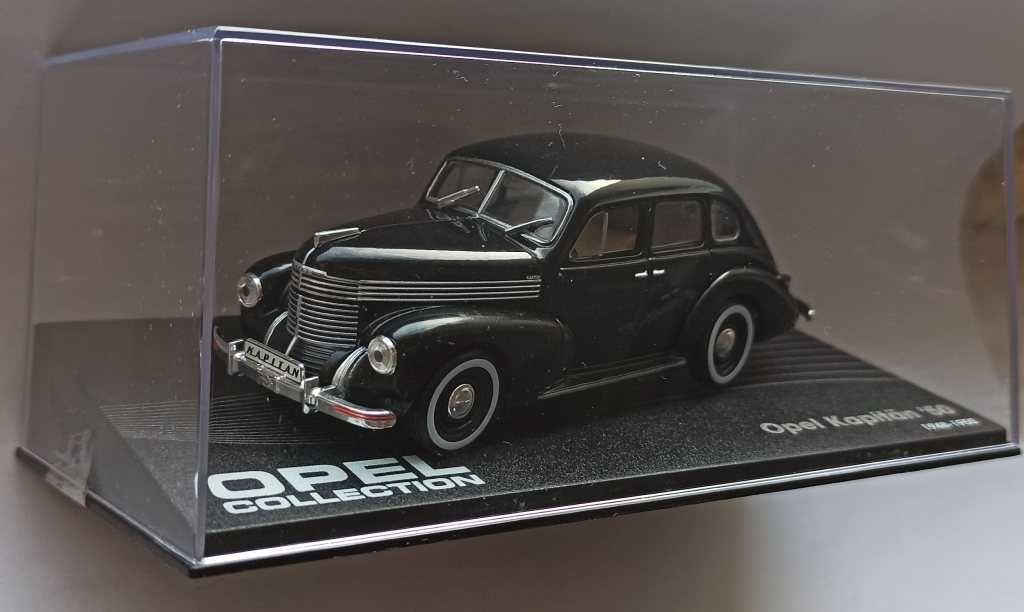 Macheta Opel Kapitan '50 1948-1950 negru - IXO/Altaya 1/43