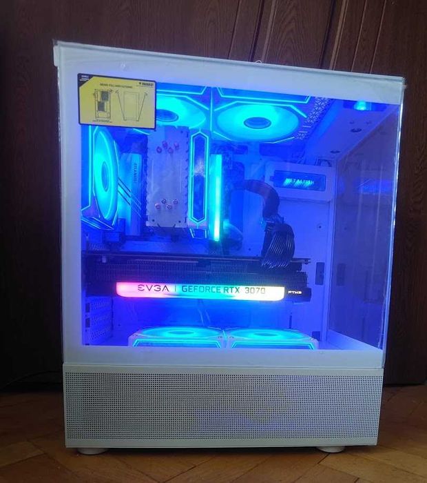Геймърски компютър Ryzen 5 8400f, EVGA RTX 3070, 32gb ddr5, 1tb nvme