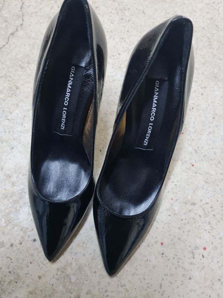 Pantofi negri eleganti piele mas 39 NOI