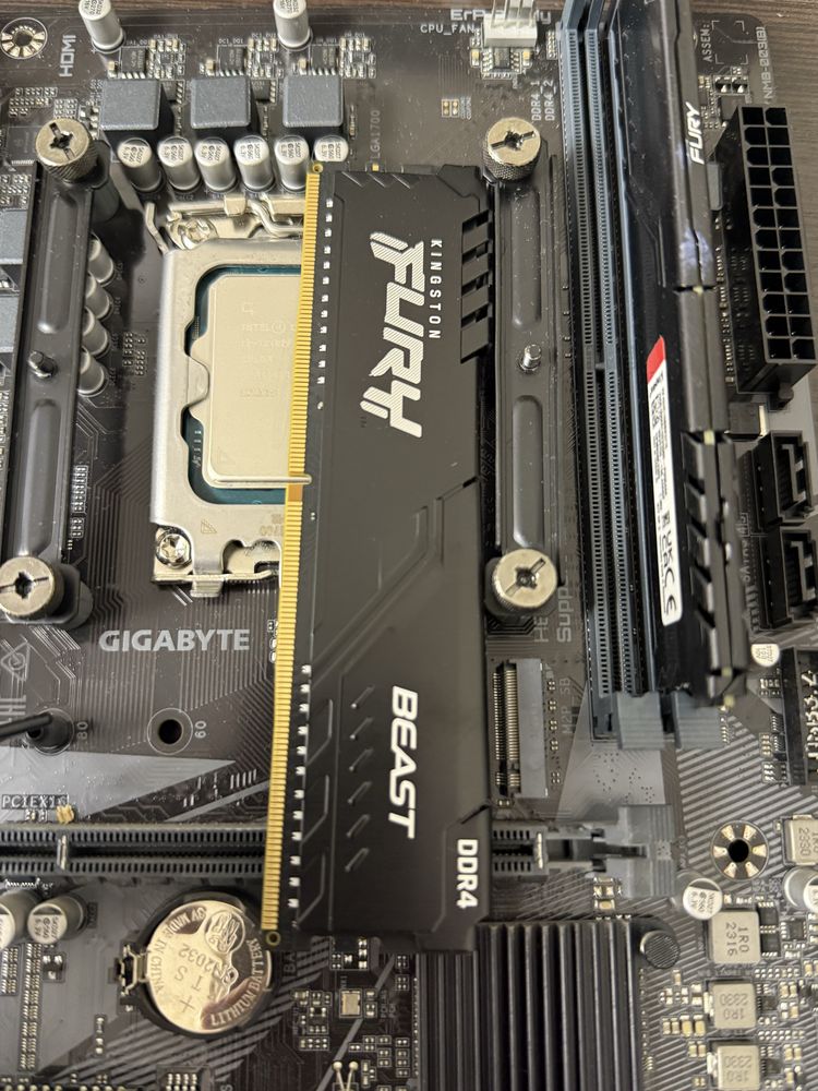 i3-12100F + Gigabyte H610M + 16GB DDR4 + кулер