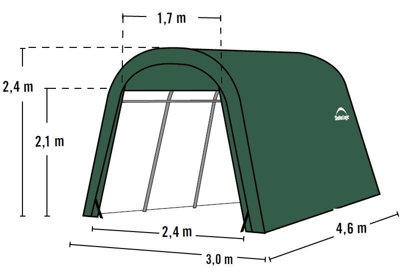 Garaj tip cort Shelter Logic SUA 3x4.6 m