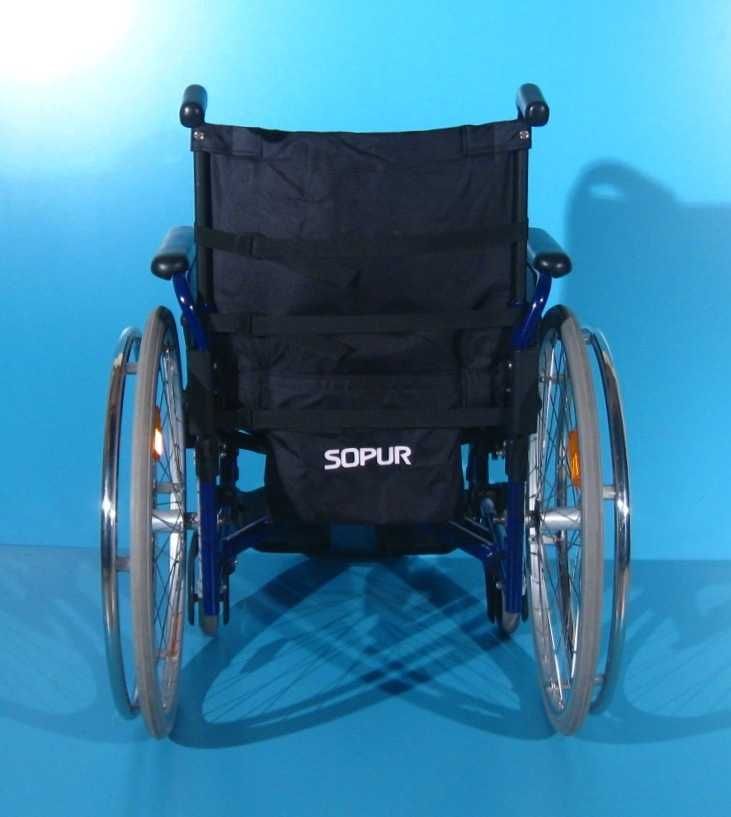 Scaun cu rotile din aluminiu Sopur Easy 160/ latime sezut 44 cm
